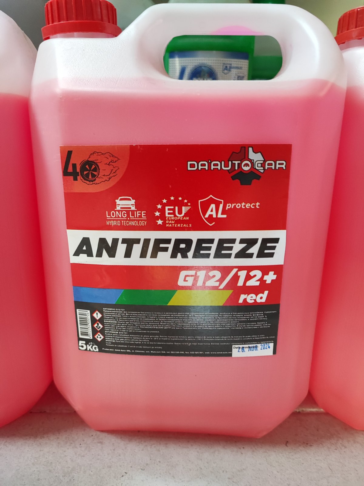 Antifreeze "DA'AUTO'CAR" G12 Red 5 kg antigel
