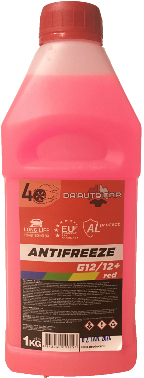 Antifreeze "DA'AUTO'CAR" G12/12+ rosu 1 kg antigel