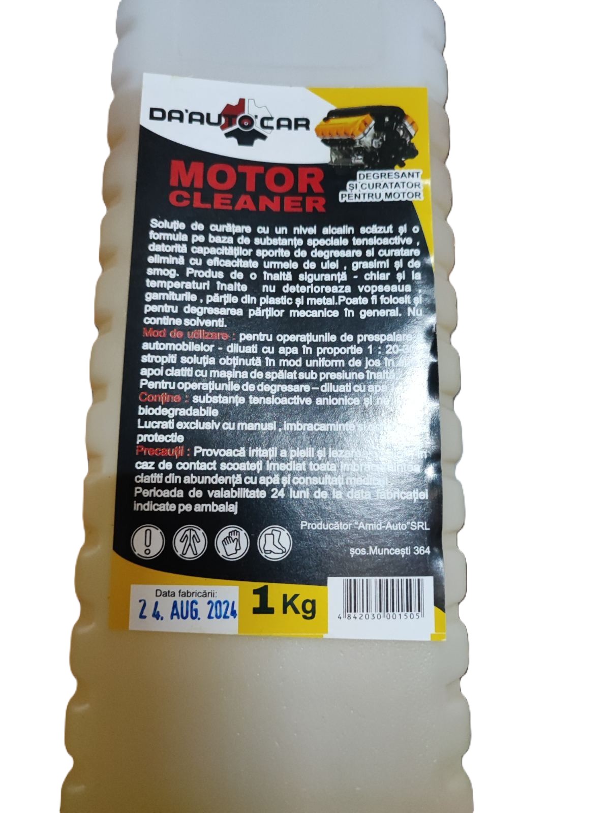 MOTOR CLEANER 1 kg "DA'AUTO'CAR" Degresant si curatator p-u motor (fara contact)