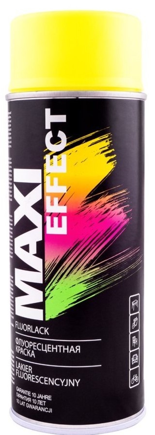 MX0017 Maxi Color FLUO0017 Aerosol Email Fluorescent Galben 400ml