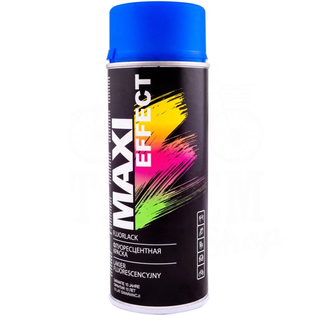 MX0018 Maxi Color FLUO Aerosol Email Fluorescent Albastru 400ml