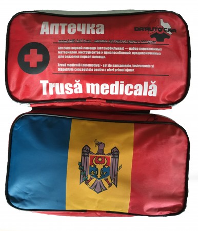 Trusa medicala mare "DA'AUTO'CAR" rosie
