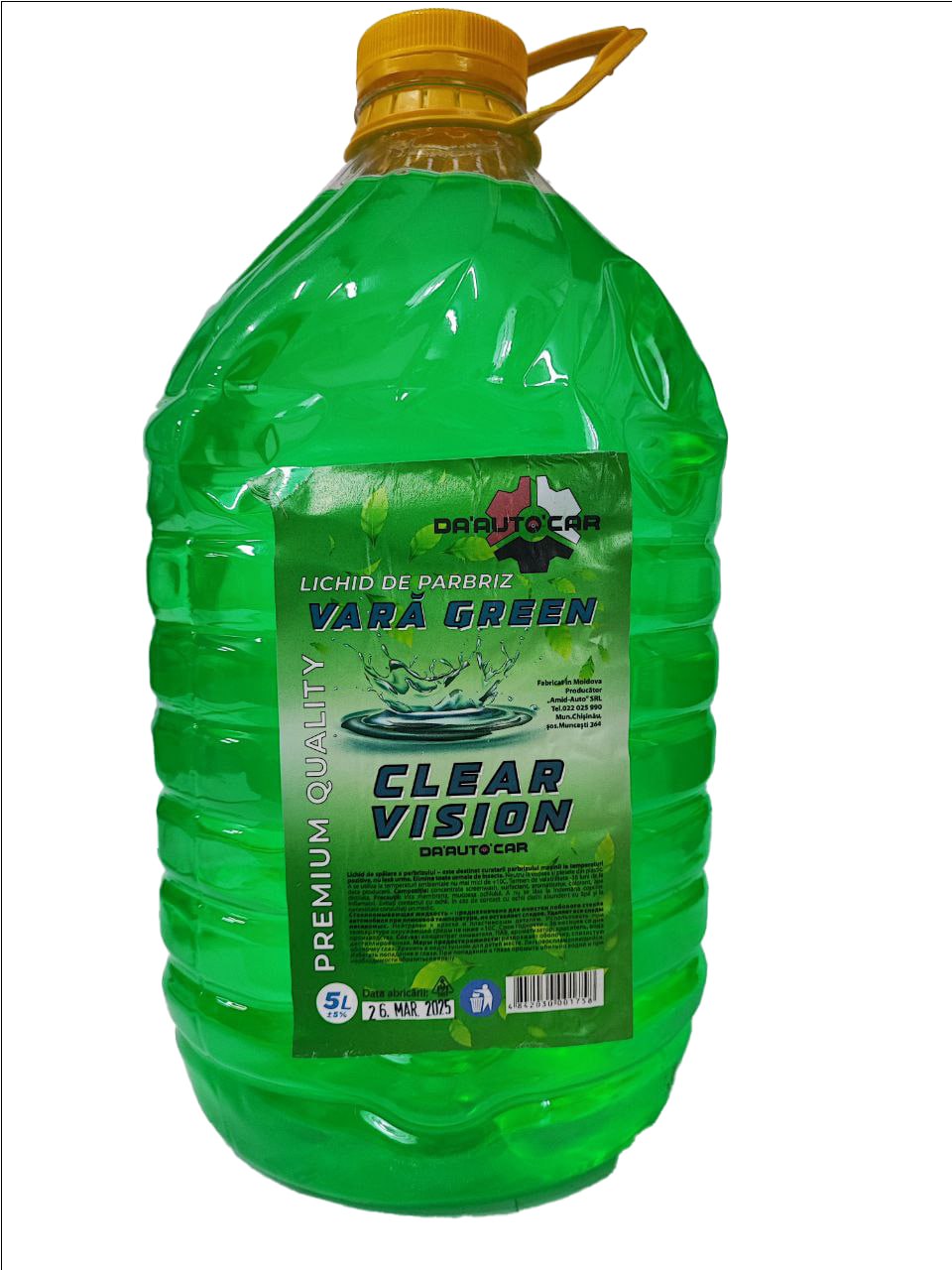 Lichid de parbriz VARA "DA'AUTO'CAR" Green 5L.