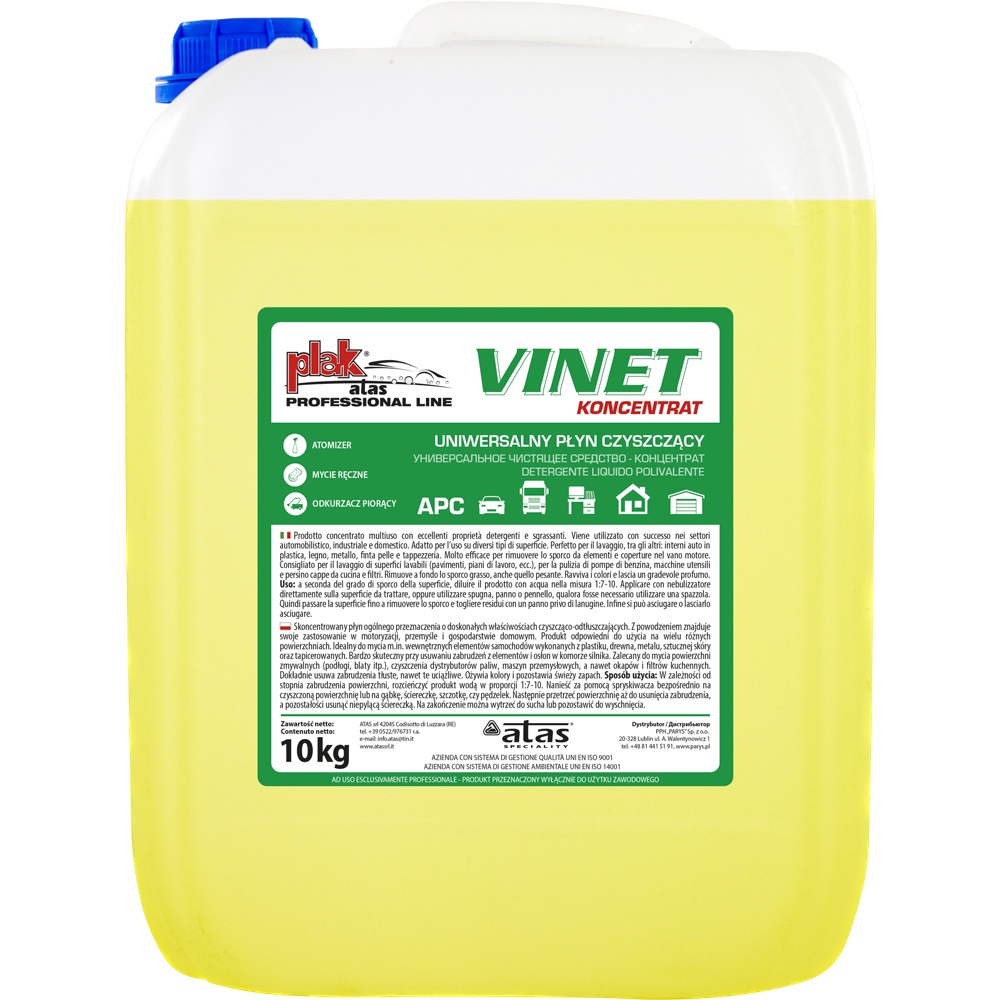 Vinet 10kg. Detergent universal concentrat