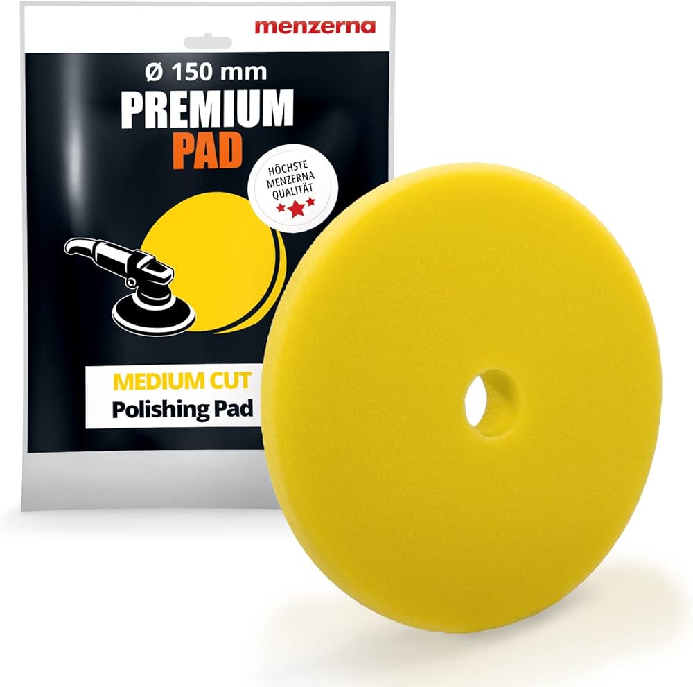 Polising Pad Medium Yellow 150 mm Natural Disc de lustruire Galben