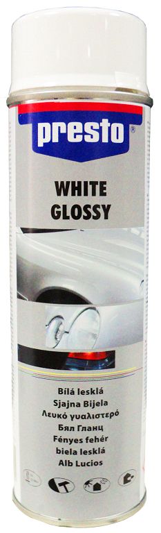 428962 Vopsea Presto Luciu Alb 500ml./White HG/