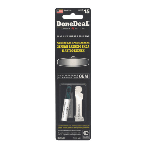 DD 6587 Adeziv pentru lipirea oglinzilor retrovizoare tip si autofinisare 2x3ml.