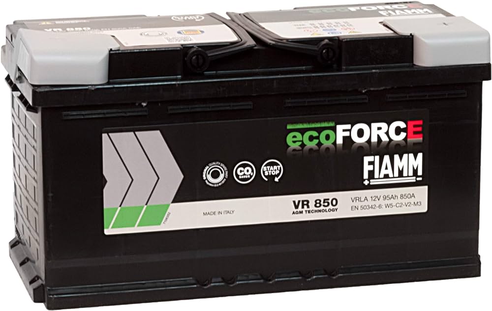 Fiamm - 7906202 ECOFORCE AGM VR850 95AH P+(850 A) (Size 353x175x190) Baterie auto