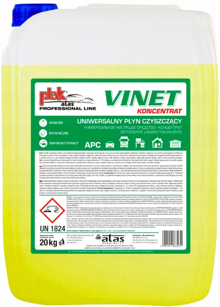 Vinet 20kg. Detergent universal concentrat