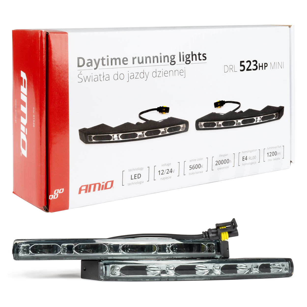 01526 Bec cu lumina rece de zi LED DRL 523HP