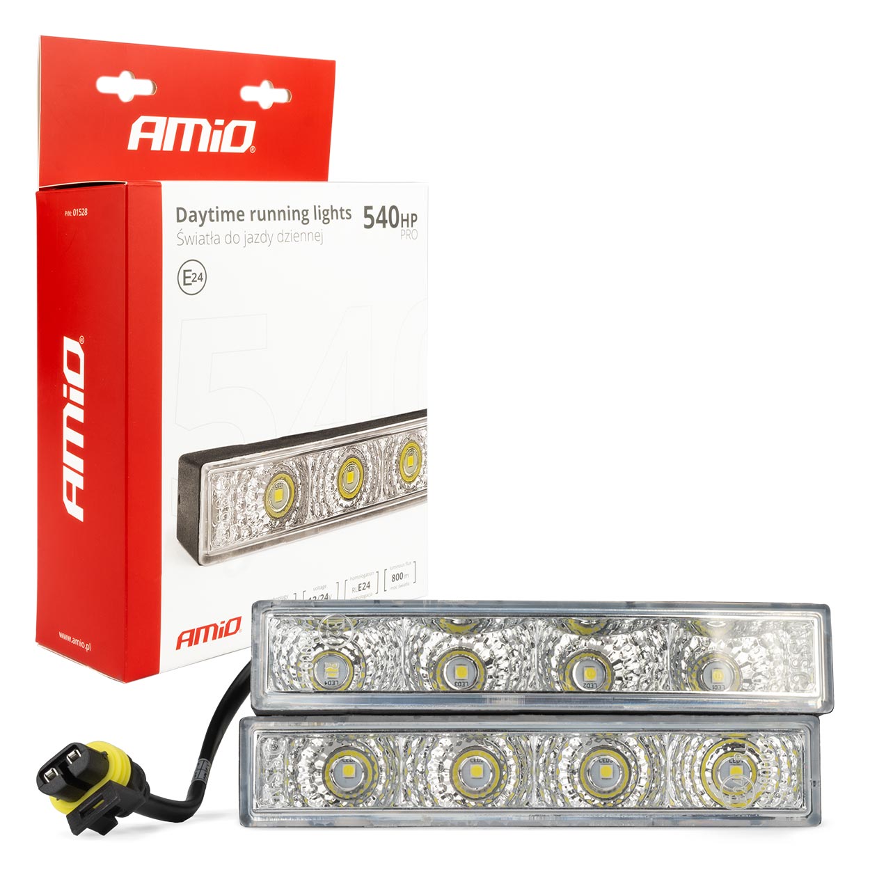 01528 Bec cu lumina rece de zi LED DRL 540HP