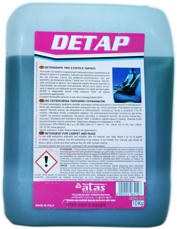 Detap 10kg. Очиститель тканевых поверхностей салона авто