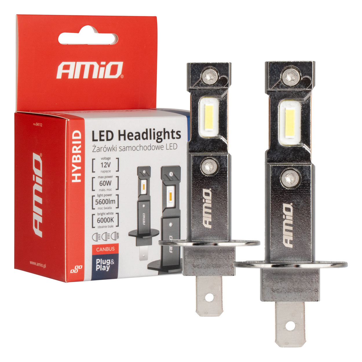 04112 Светодиодные лампы LED Hybrid Series H1 6000K Canbus 60W 
