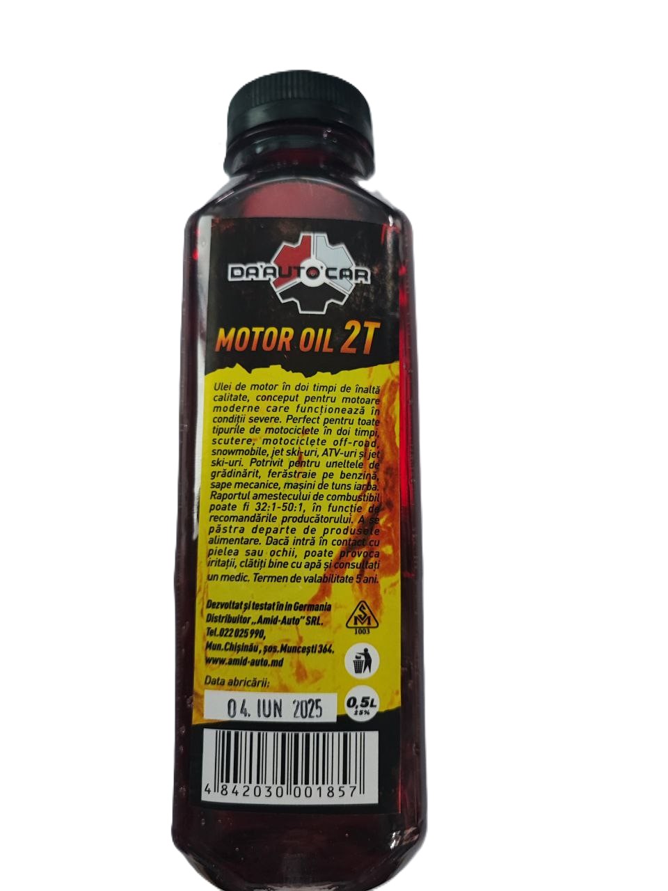 MOTOR OIL 2T "DaAutoCar" pat 0,5L  "DaAutoCar" Ulei p-u motor