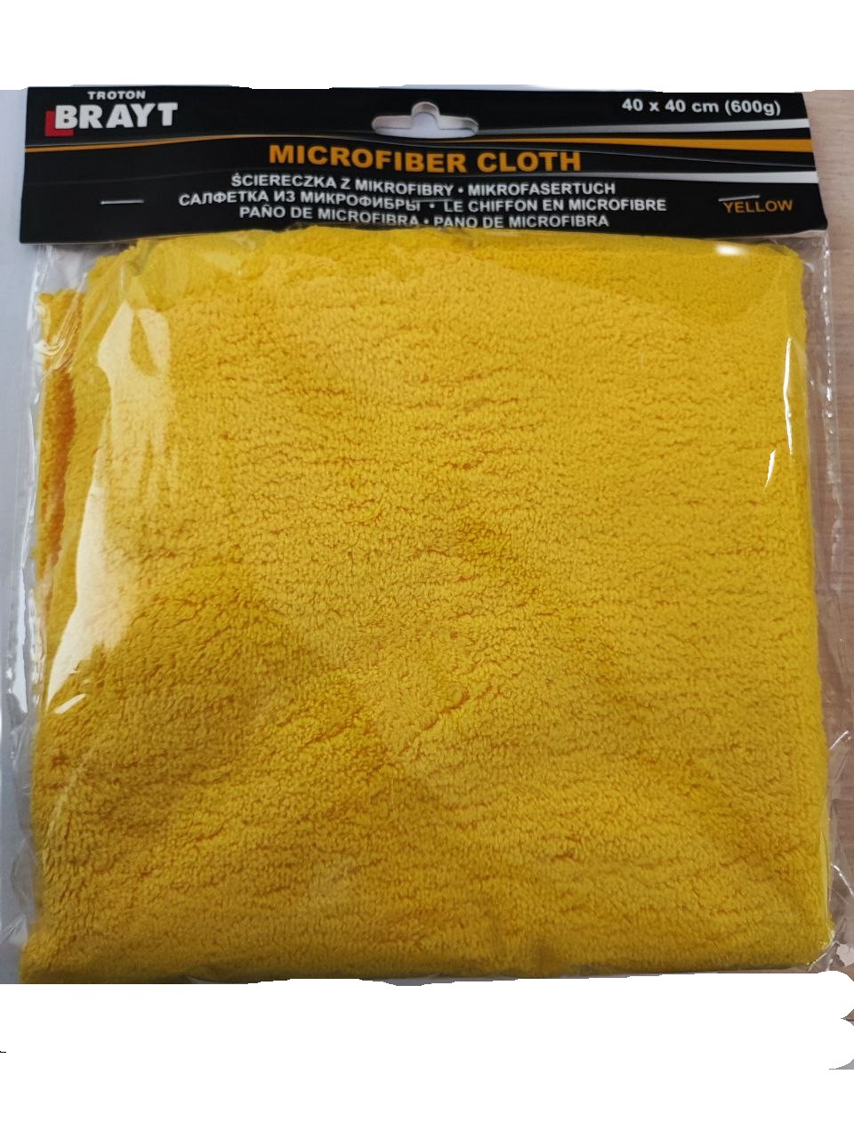 BR Салфетка из микрофибры желтая 40х60см 600G Wax