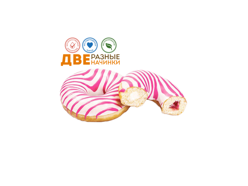 Panna Cotta Donut 2 начинки малина/крем-сыр