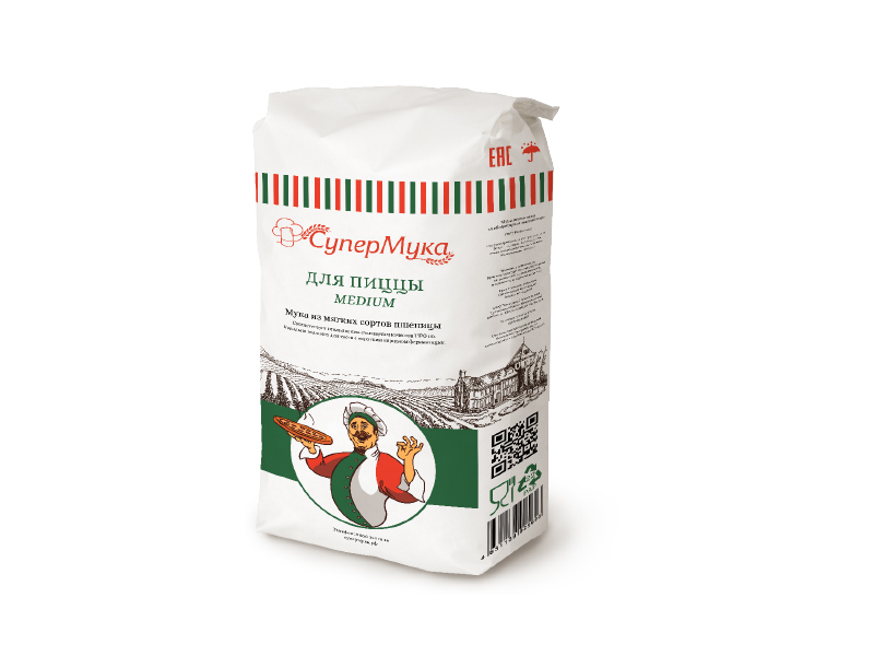 Faina de grau grad super "Super-Muka" - Pizza-medium