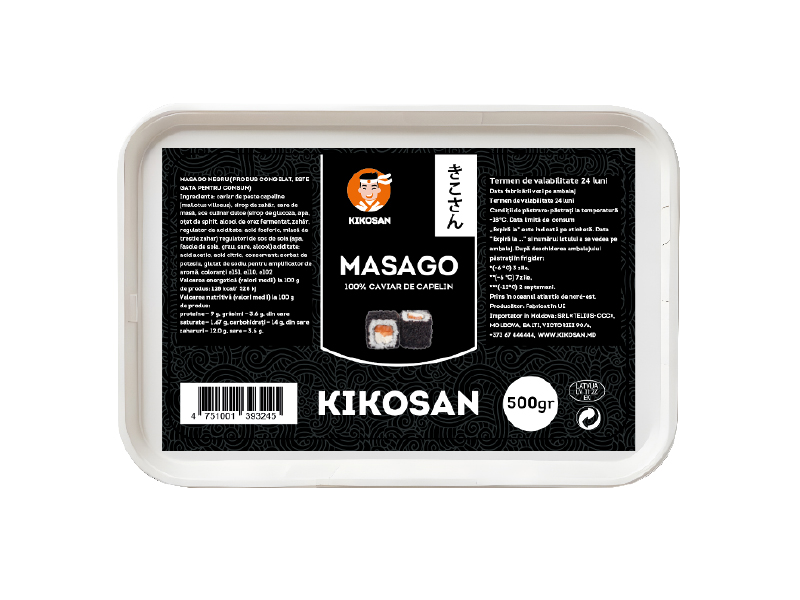 Икра мойвы масаго "Kikosan" черная