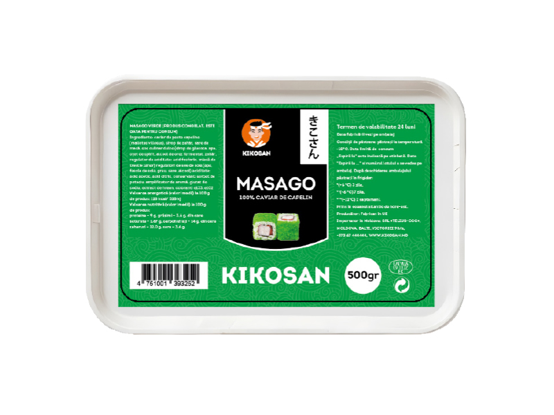 Икра мойвы масаго "Kikosan" зеленая
