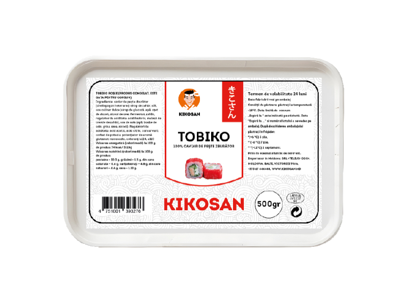 Икра летучей рыбы тобико "Kikosan" красная