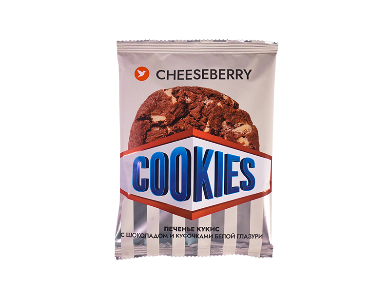 Biscuiti «Cookies cu ciocolata si bucati de glazura alba»