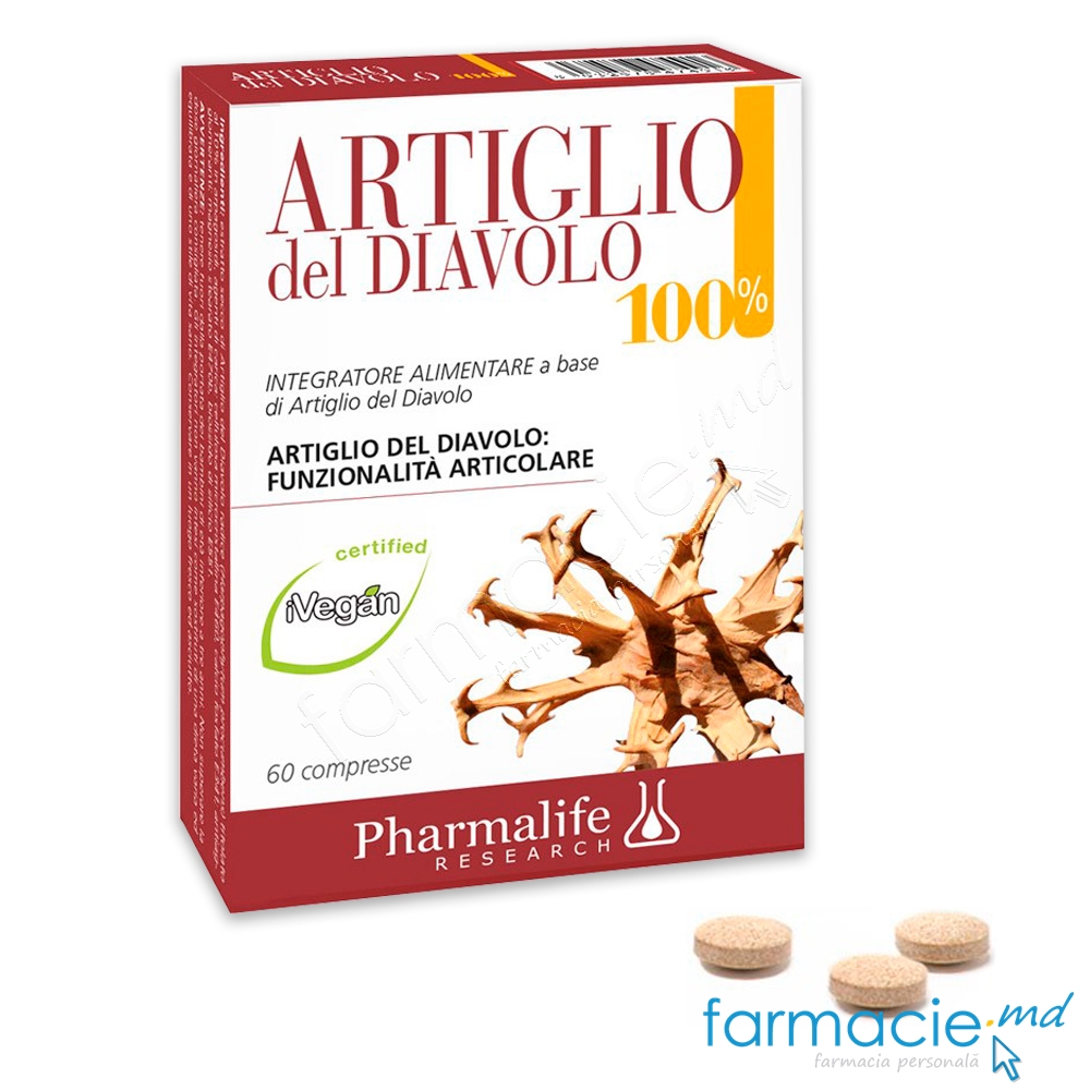 Gheara Diavolului 100% 300mg articulatii comp.N60 Pharmalife