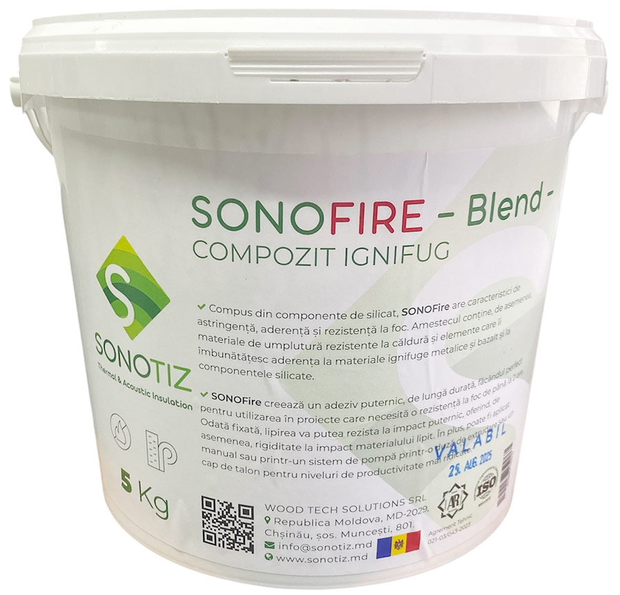 Adeziv termorezistent SONOFIRE 5kg