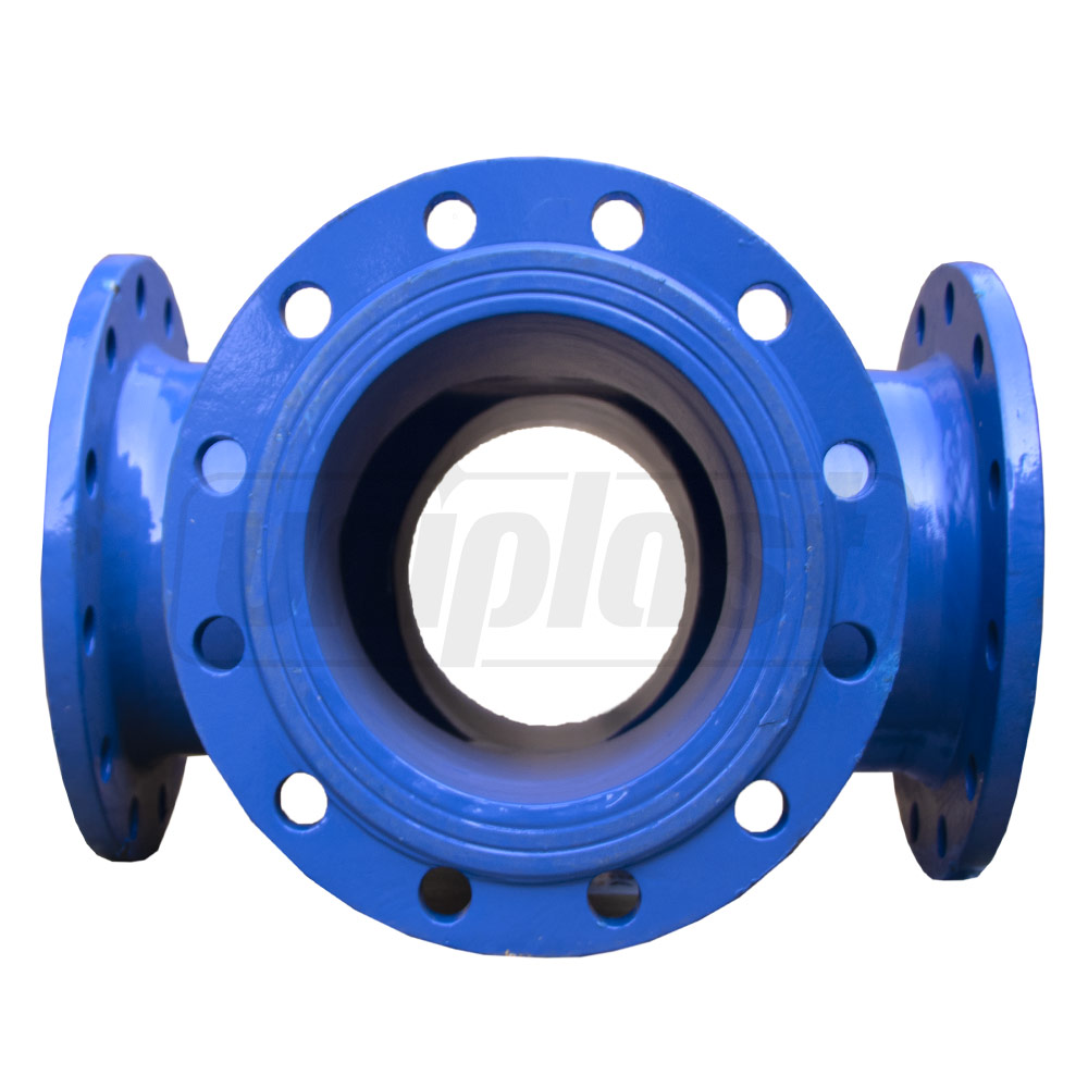 Cruce fonta cu flansa D.400 DIN PN10 L=840 mm (16 gauri)  BLUCAST