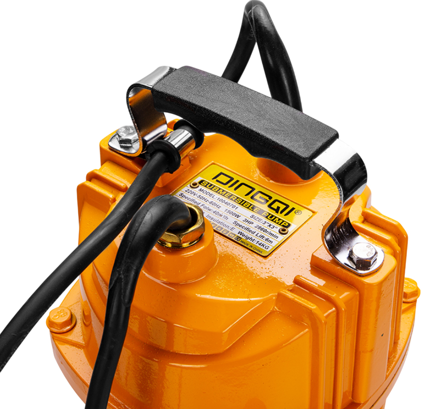 Насос погружной фекальный H=6 м 1.5 kW + измельчитель (10040701)  DINGQI