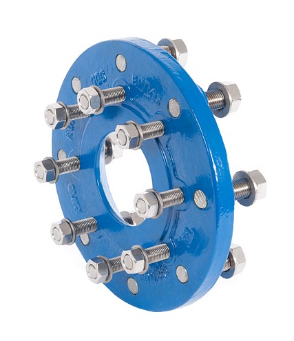 Reductie fonta cu flanse D.200 x  80 (scurt) PN10 L=50 mm (8 gauri) series XR  BLUCAST