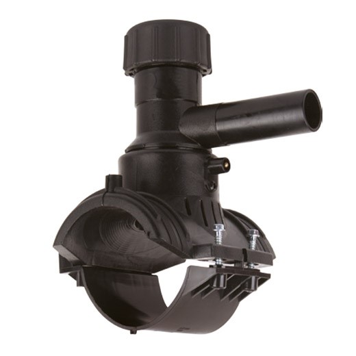 Седловой тройник e/f D.110 x 25 Duo-Bloc PE100 SDR11  TR