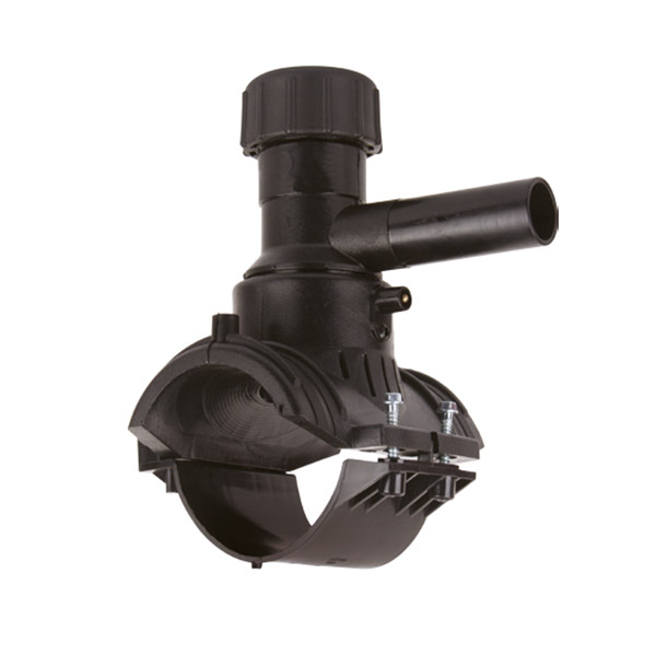 Седловой тройник e/f D. 90 x 25 Duo-Bloc PE100 SDR11  TR