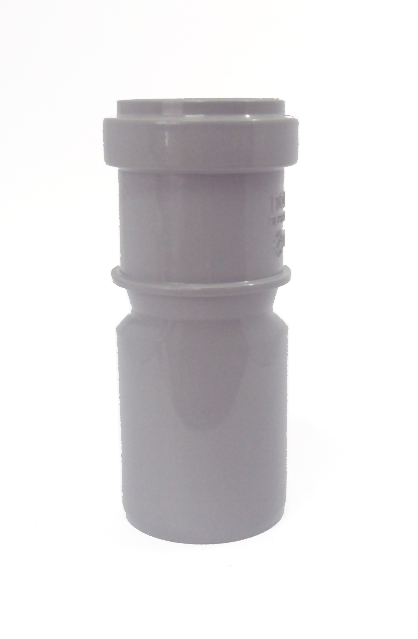 Reductie PP excentrica D. 50 x 40 (gri)  POLITEK