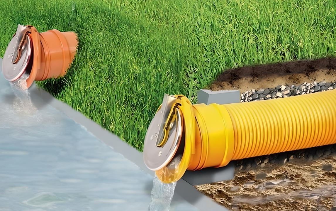 Clapeta sens de capat D.160 PVC ZBK160  KARMAT