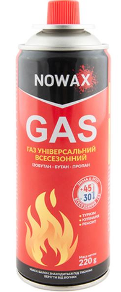 Баллон газовый  400 мл 220 г NX40750   NOWAX