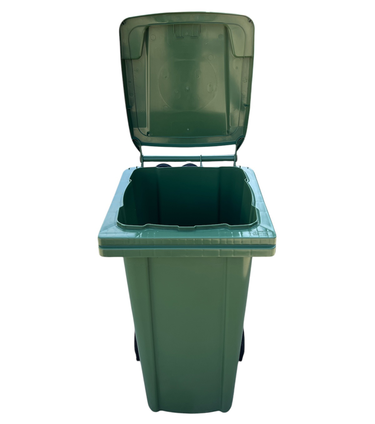 Cos pentru transportarea deseurilor 120 L pe roti (verde) HE