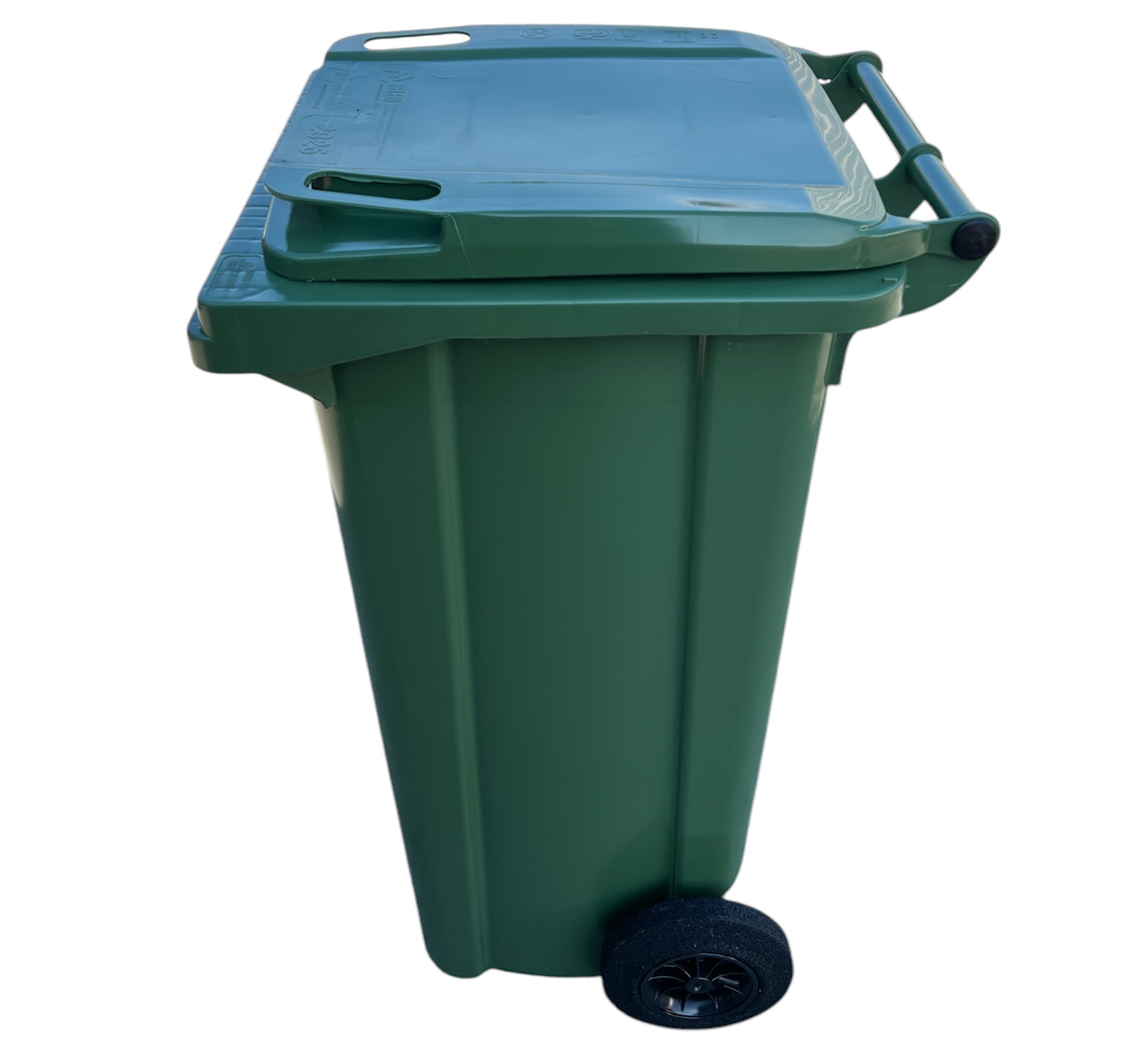 Cos pentru transportarea deseurilor 120 L pe roti (verde) HE