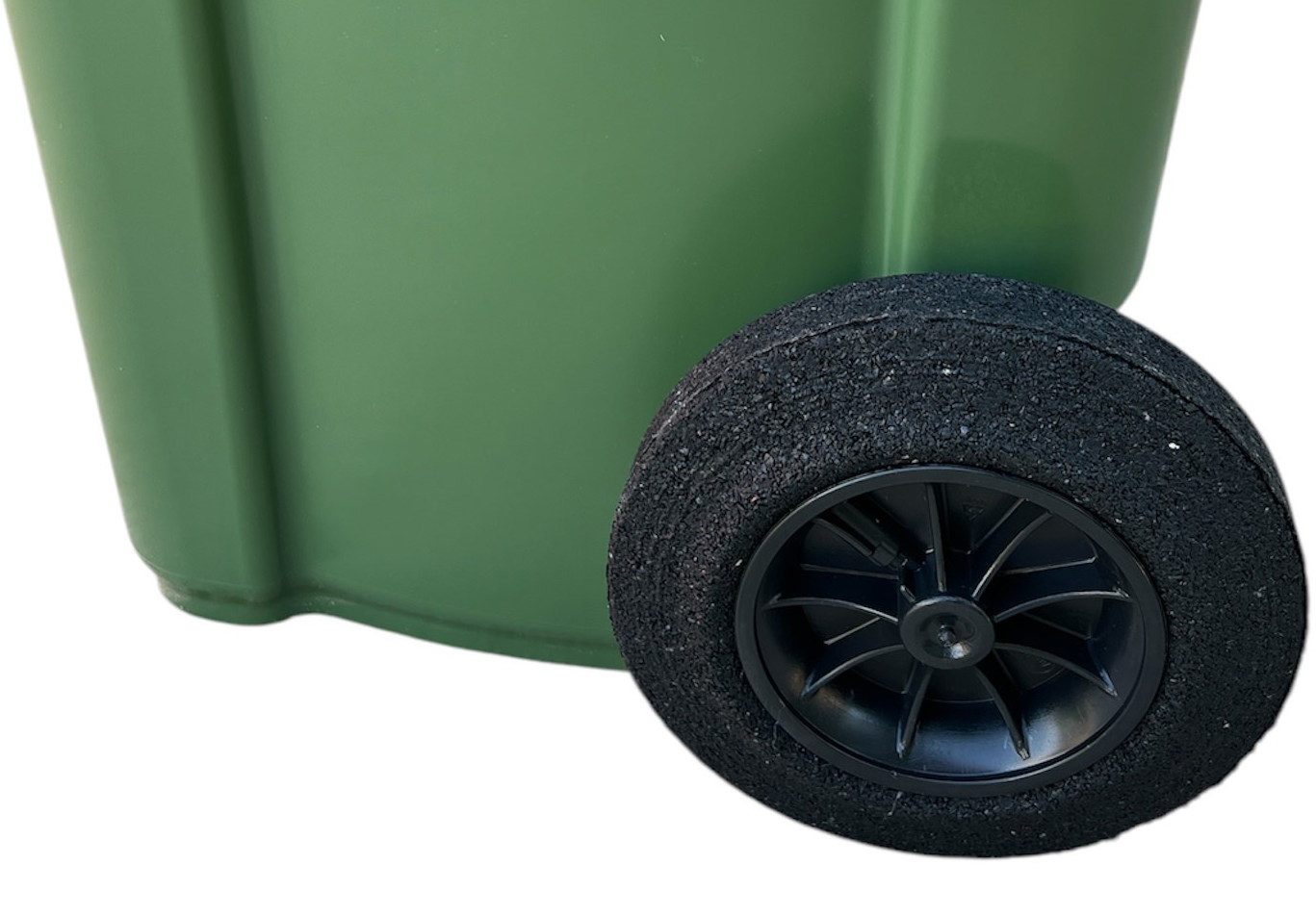 Cos pentru transportarea deseurilor 120 L pe roti (verde) HE