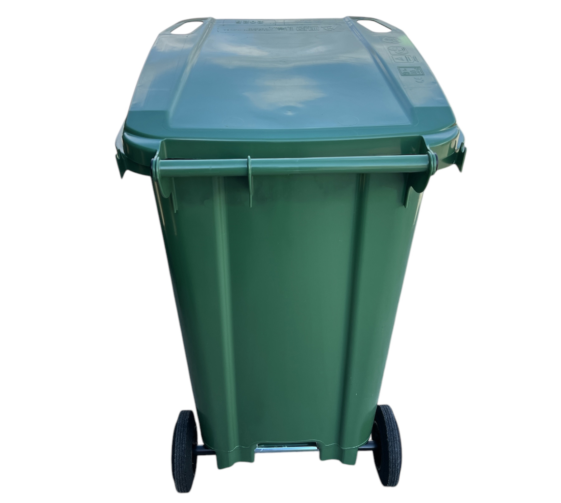 Cos pentru transportarea deseurilor 240 L pe roti (verde) HE