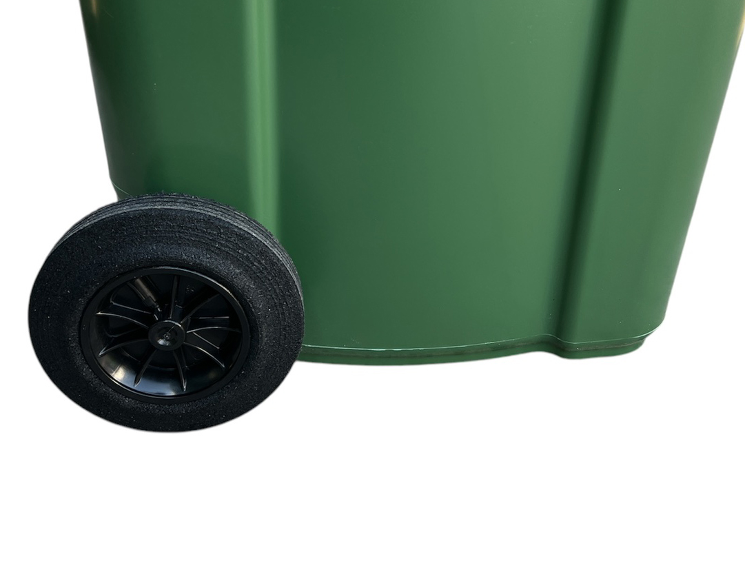 Cos pentru transportarea deseurilor 240 L pe roti (verde) HE