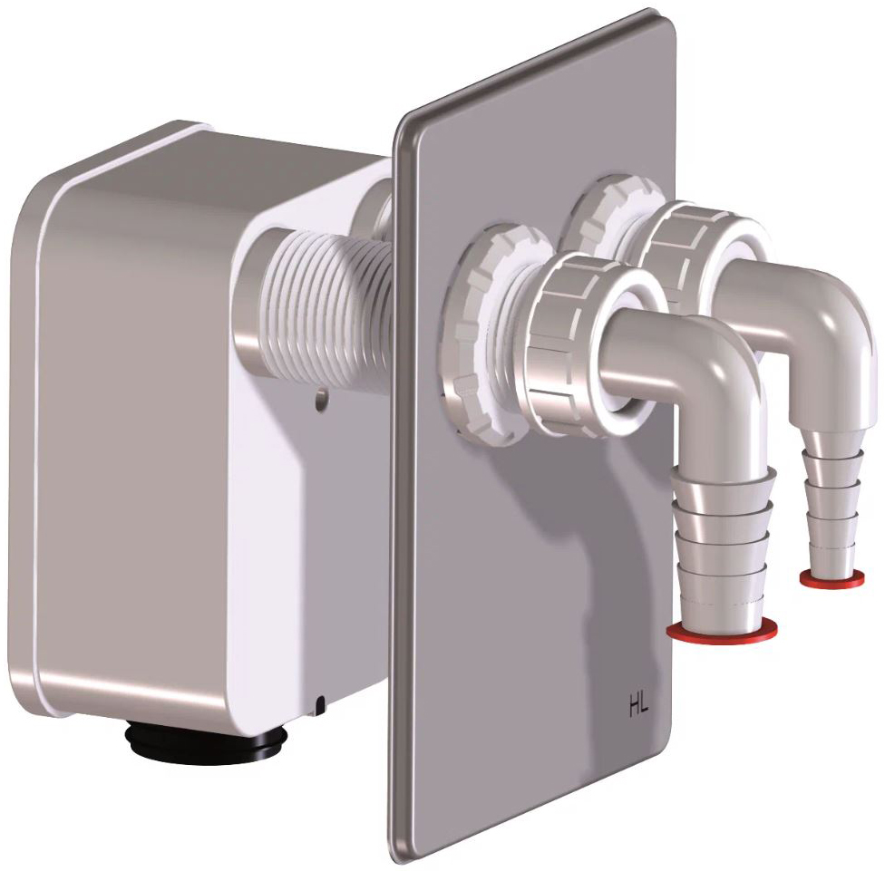 Bloc sifon HL 4000.2 la sifon HL4000.2 pentru conectarea a 2 masini de spalat  HL
