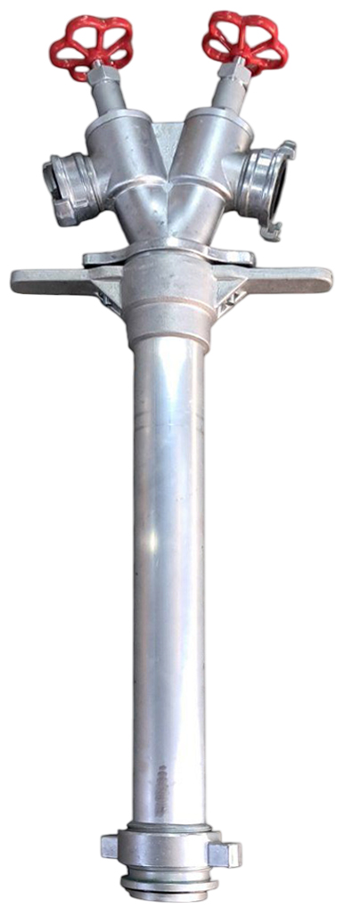 Колонка пожарная двойная D. 80 GOST 2x50  (Адаптер двойной к пожарному гидранту)