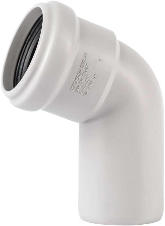 Отвод ПП D.58 / 45° Skolan Safe® Os-332120  OSTENDORF