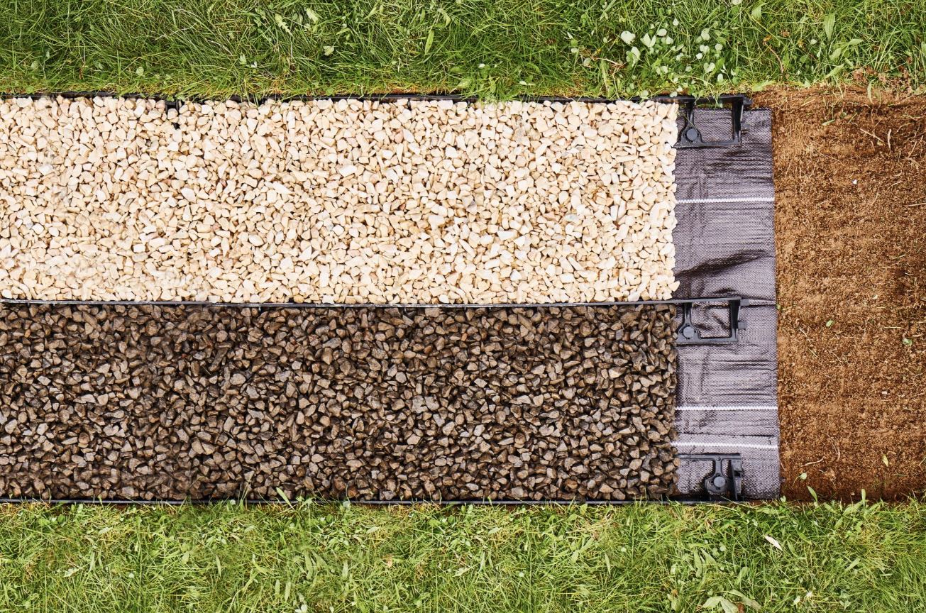 Bordura gazon 8 x 800 cm, H=78 mm (set 8 buc.) (negru) Unibord   CELLFAST