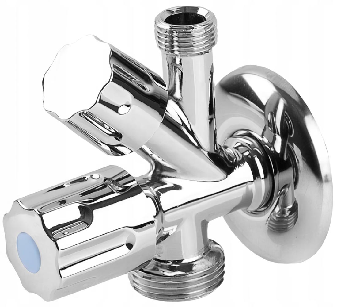Robinet coltar cu ventil 1/2"x3/4"x3/8" SSZ-03  STYRON