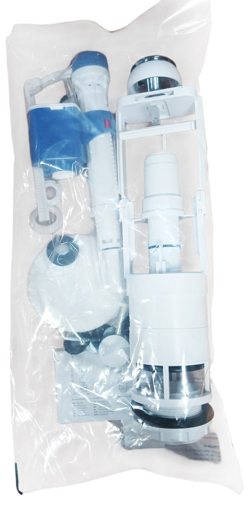 Mecanism complet pentru rezervor monobloc cu un buton, D. 3/8" filet plastic STY-731-M-A  STYRON