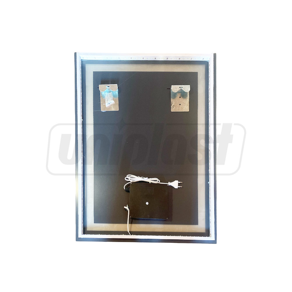 Oglinda pentru baie LED 2700/4000/6000K (dreptunghiulara cu janta) 50 x 70 cm IP44  UNIPLAST