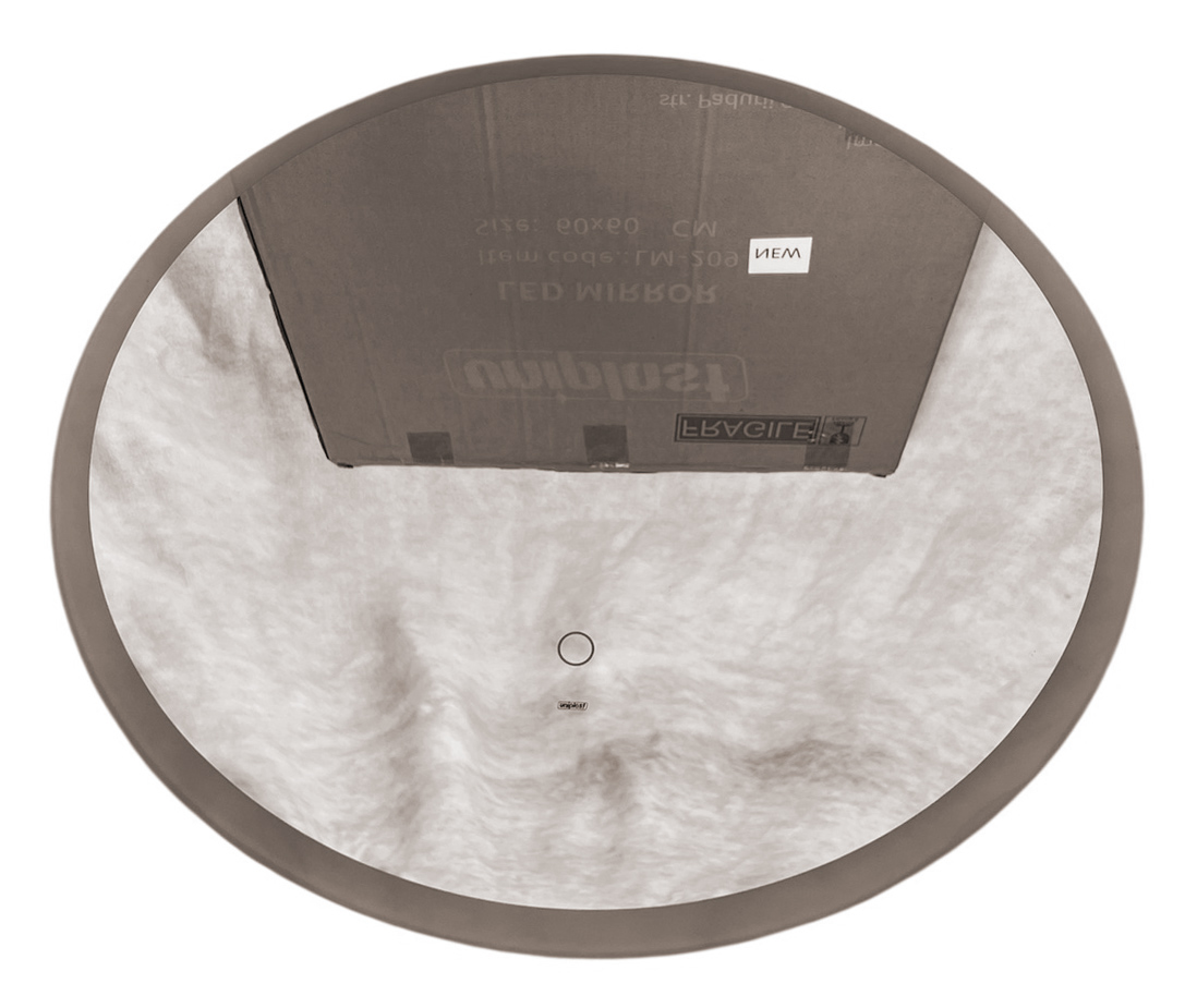 Oglinda pentru baie LED 2700/4000/6000K (rotunda cu janta) 58 x 58 cm IP44  UNIPLAST