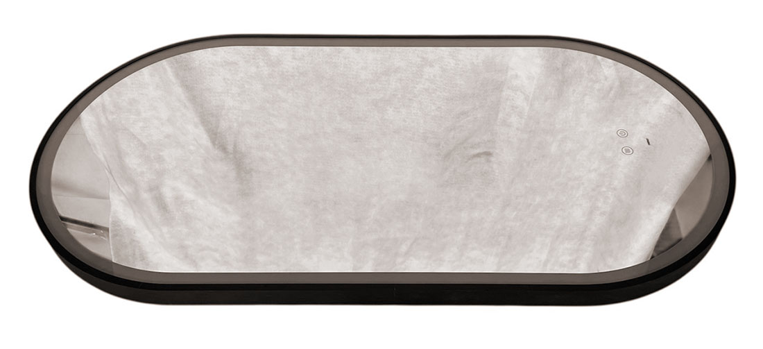 Oglinda pentru baie LED 2700/4000/6000K (dreptunghiulara cu janta) 50 x 100 cm IP44  UNIPLAST