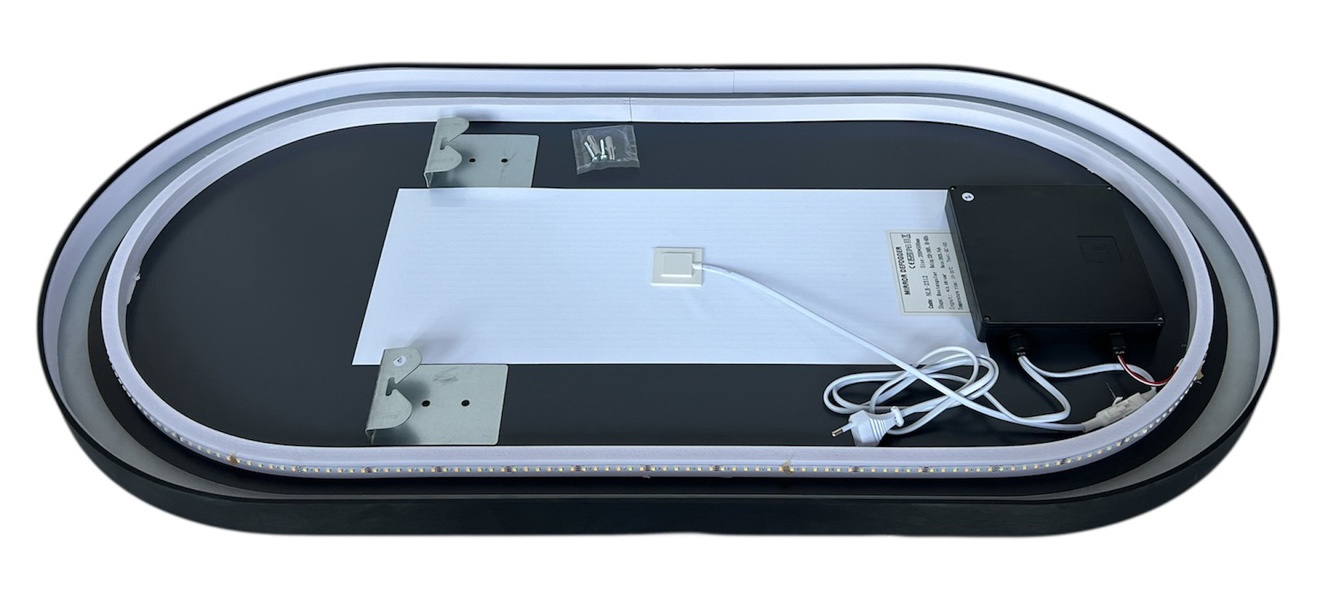 Oglinda pentru baie LED 2700/4000/6000K (dreptunghiulara cu janta) 50 x 100 cm IP44  UNIPLAST